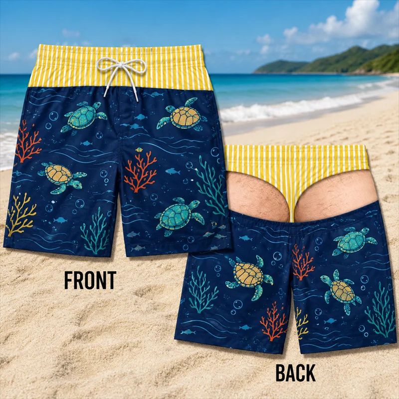 Men'S Grooming Product - 2026 Men Fun Hip Print Swim