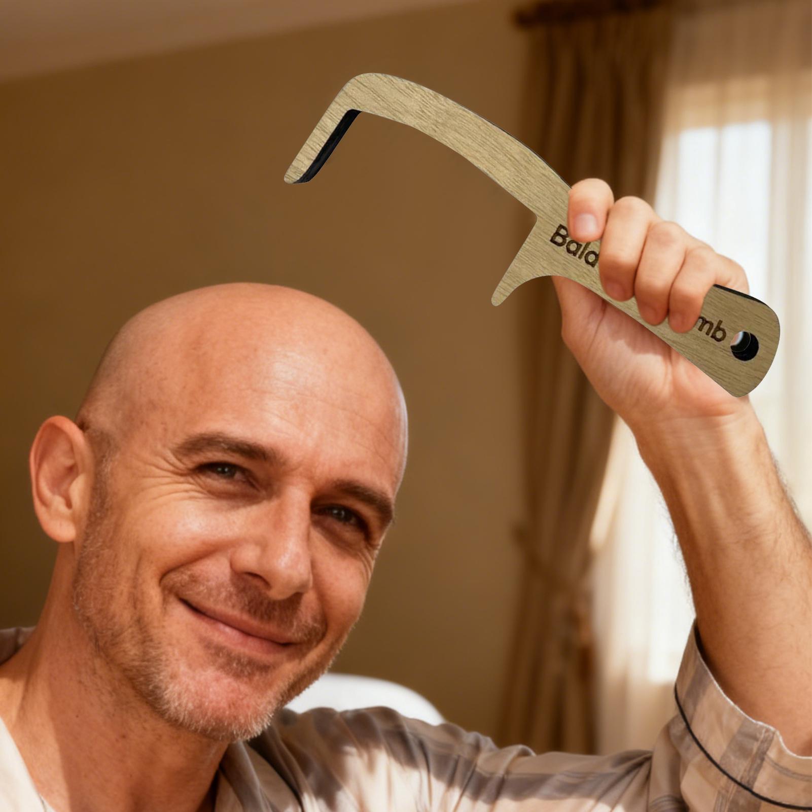 Bald Man Comb Funny Prank Groo - Men'S Grooming Product ulasan dan harga
