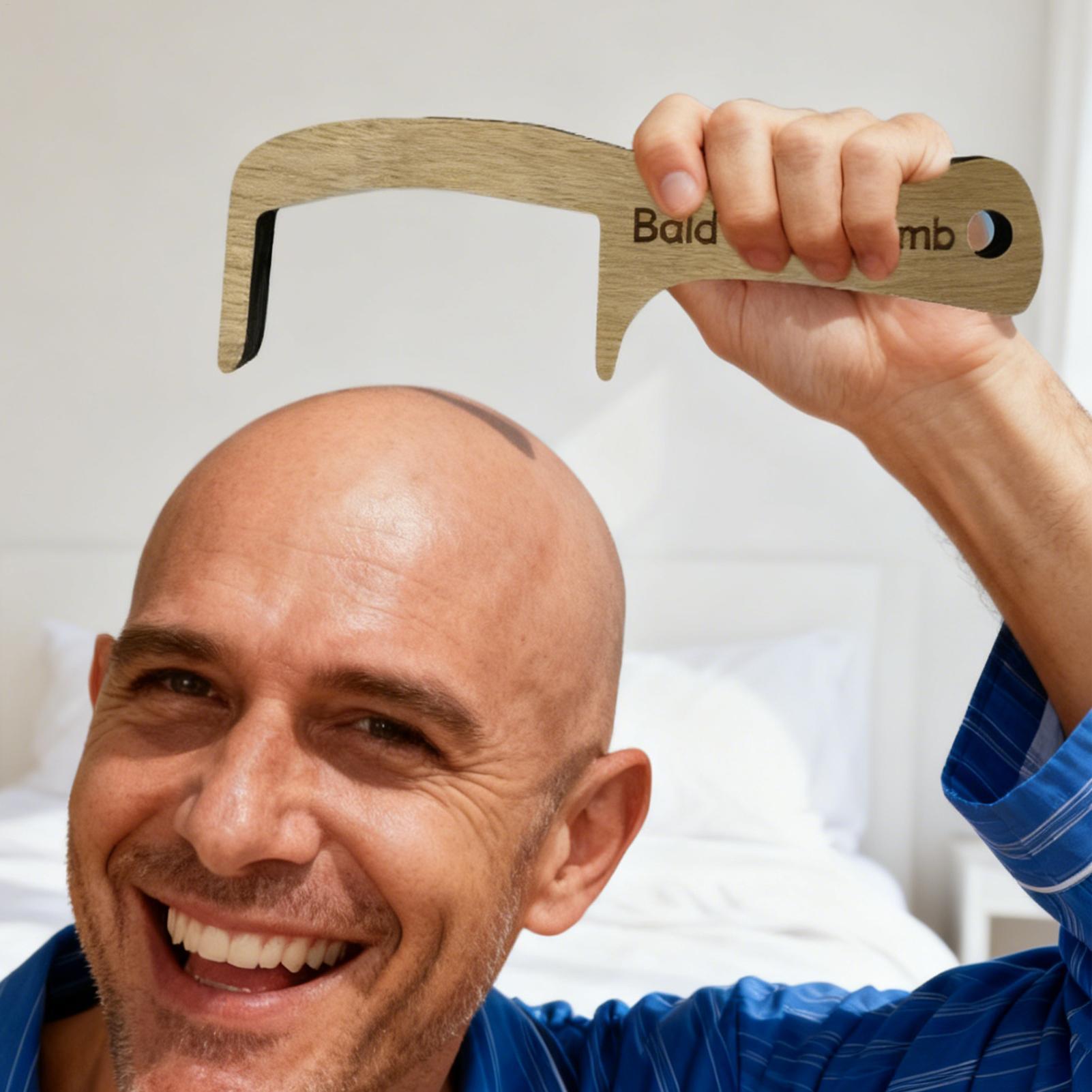 Bald Man Comb Funny Prank Groo - Men'S Grooming Product ulasan dan harga