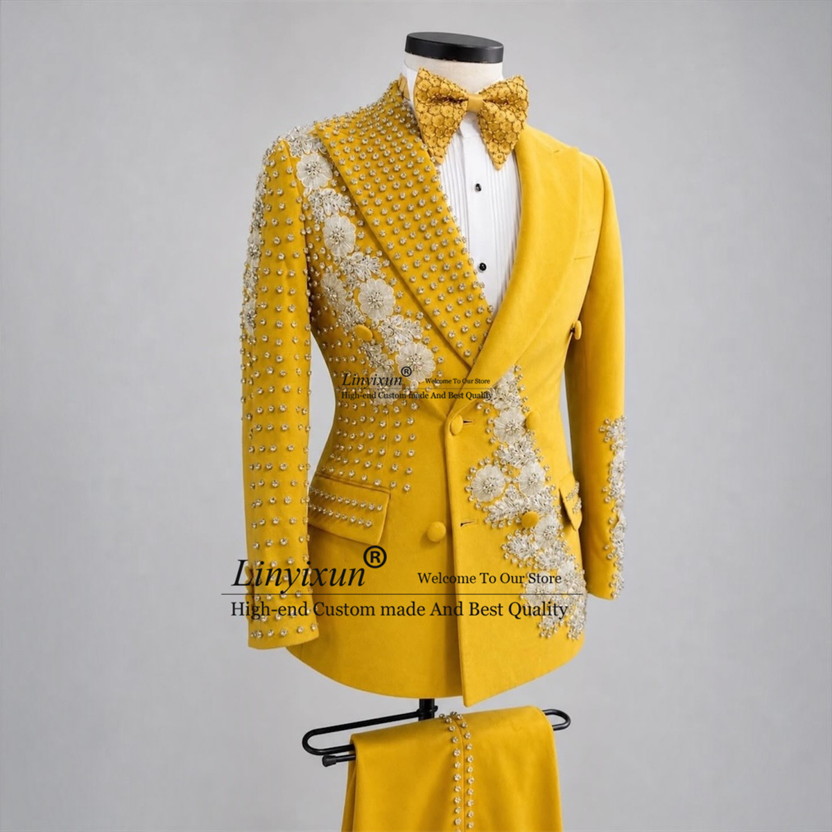 Fashion 3D Floars Men Suits Wi - Men Grooming Outfit ulasan dan harga