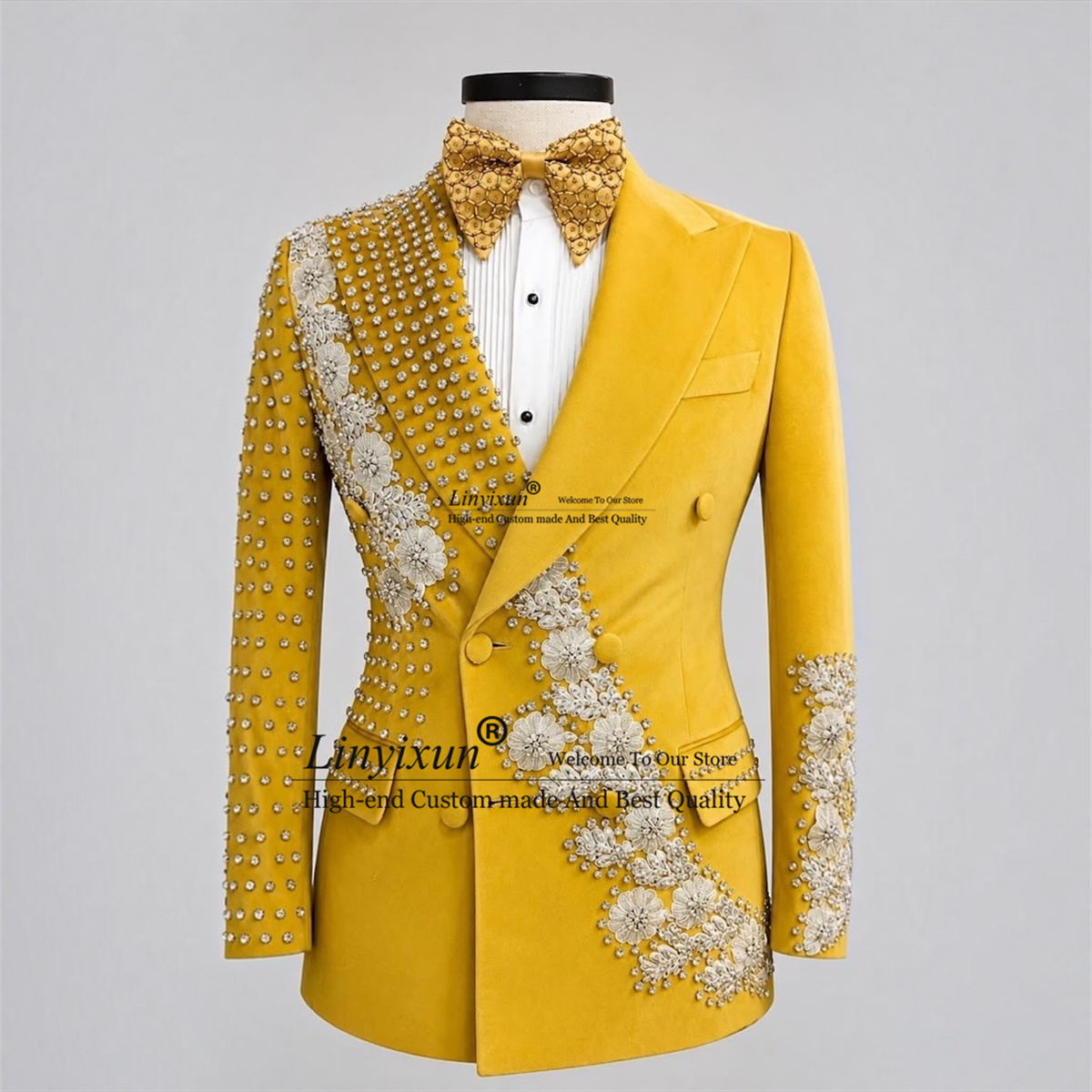 Fashion 3D Floars Men Suits Wi - Men Grooming Outfit ulasan dan harga