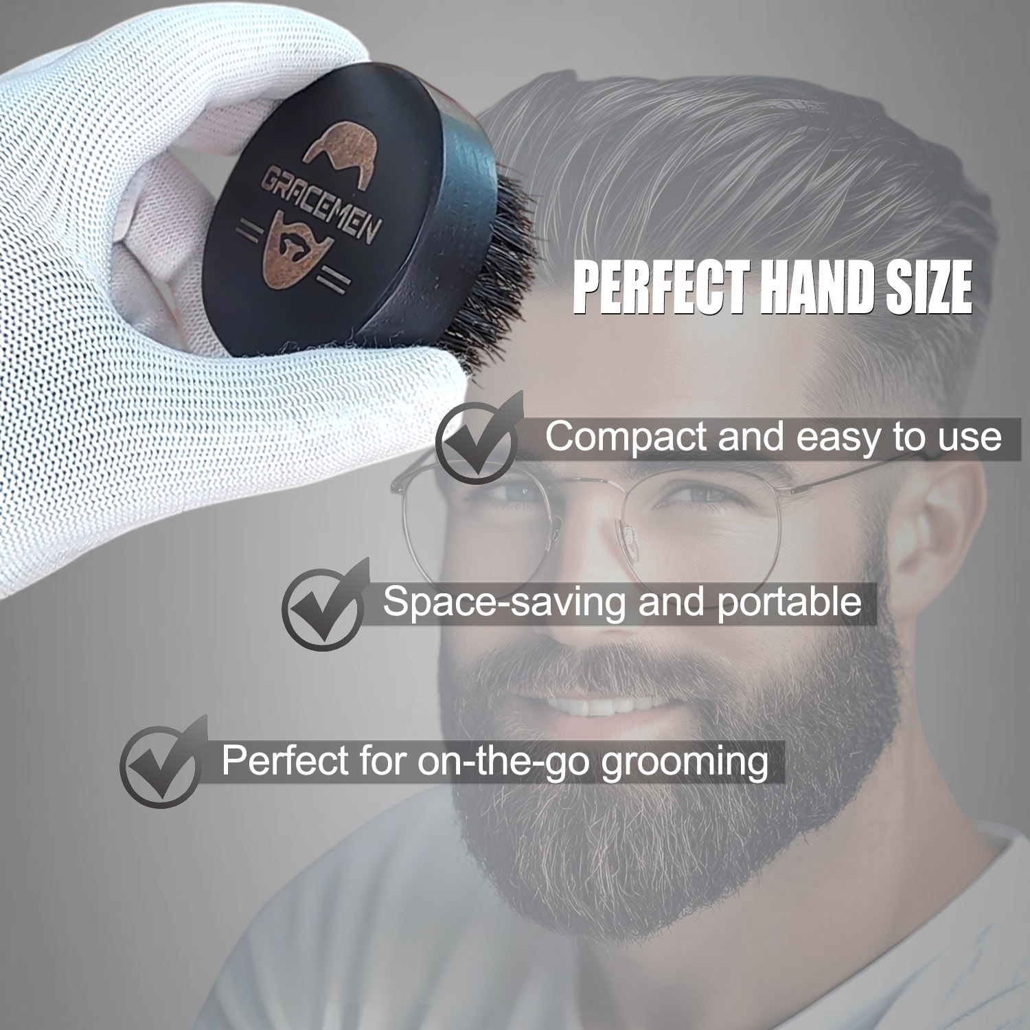 Round Beard Brush for Men – 10 - Men'S Grooming Product ulasan dan harga