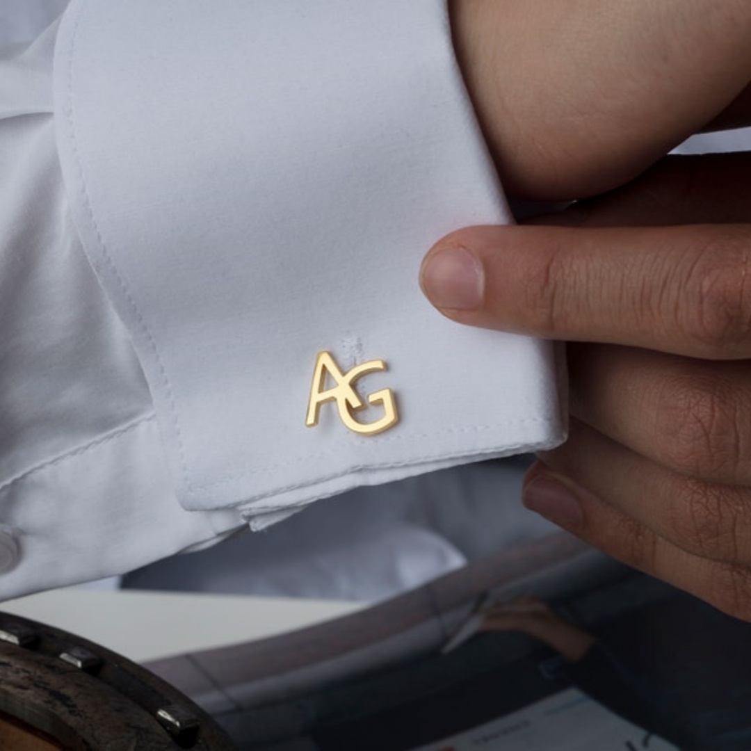 Custom Name Cufflinks for Men  - Men Grooming Outfit ulasan dan harga