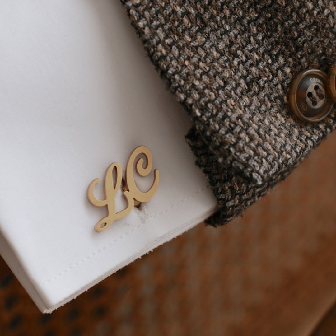 Custom Name Cufflinks for Men  - Men Grooming Outfit ulasan dan harga