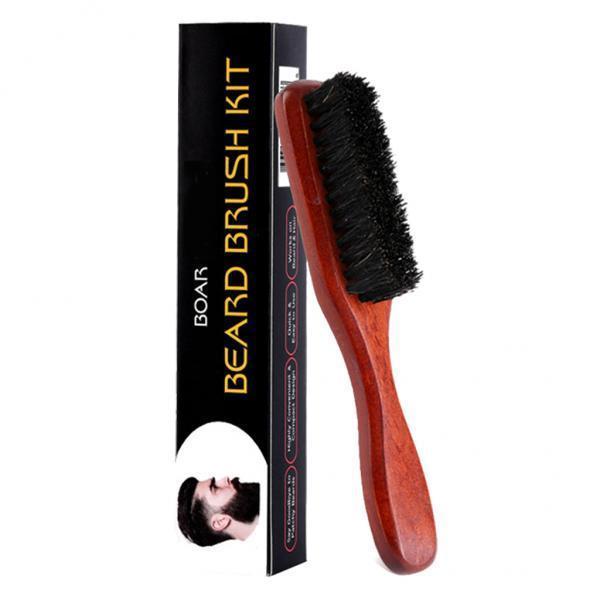 Soft Wooden Beard Brush Men Gr - Men'S Grooming Barbershop ulasan dan harga