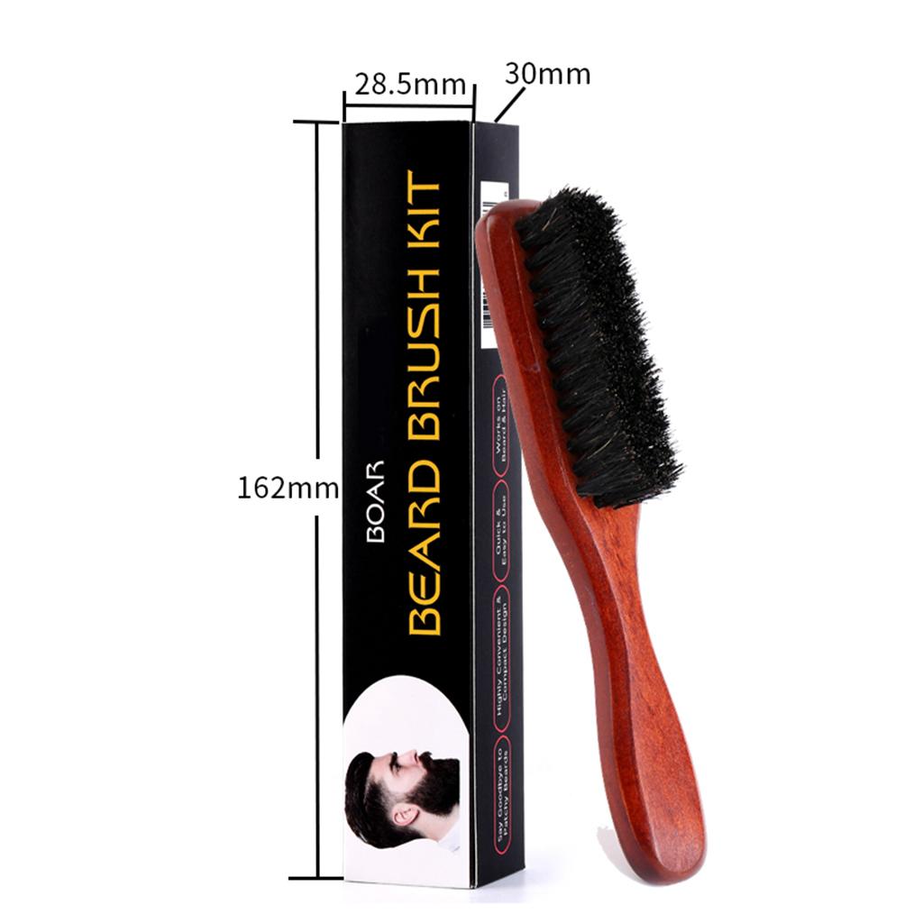 Soft Wooden Beard Brush Men Gr - Men'S Grooming Barbershop ulasan dan harga