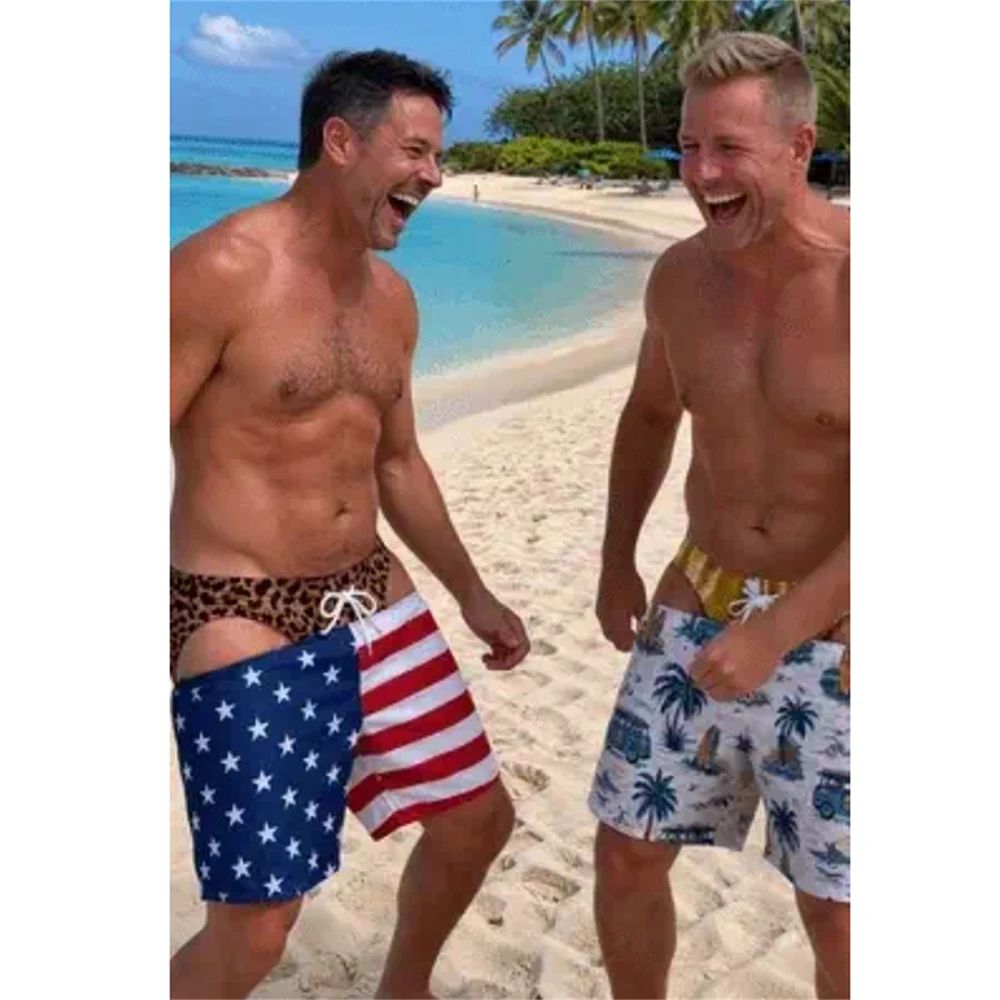 Men Fun Hip Print Swim Trunks, - Men'S Grooming Product ulasan dan harga