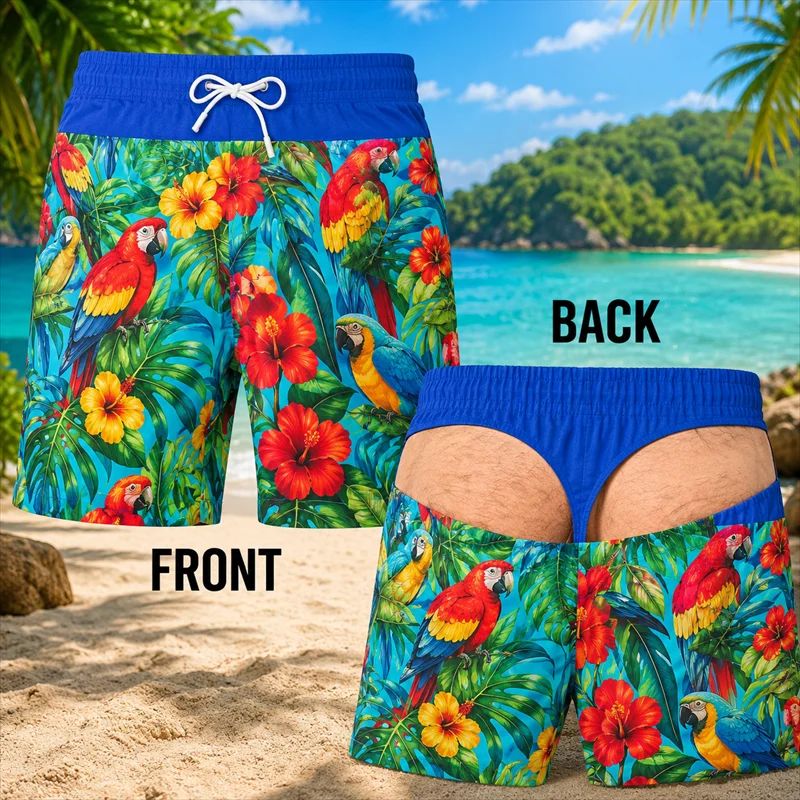 2026 Men Fun Hip Print Swim Tr - Men'S Grooming Product ulasan dan harga