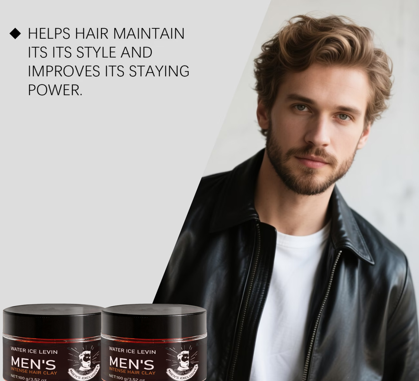 Men's Firm Hold Hair Clay with - Pomade Hair Clay ulasan dan harga