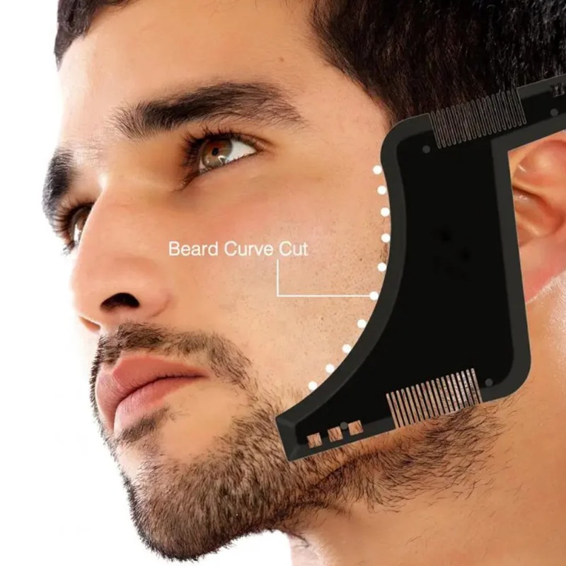 1PC Men Beard Shaping Template - Men'S Grooming Product ulasan dan harga