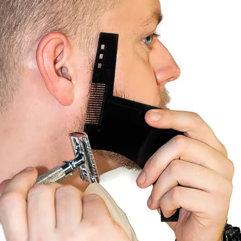 1PC Men Beard Shaping Template - Men'S Grooming Product ulasan dan harga