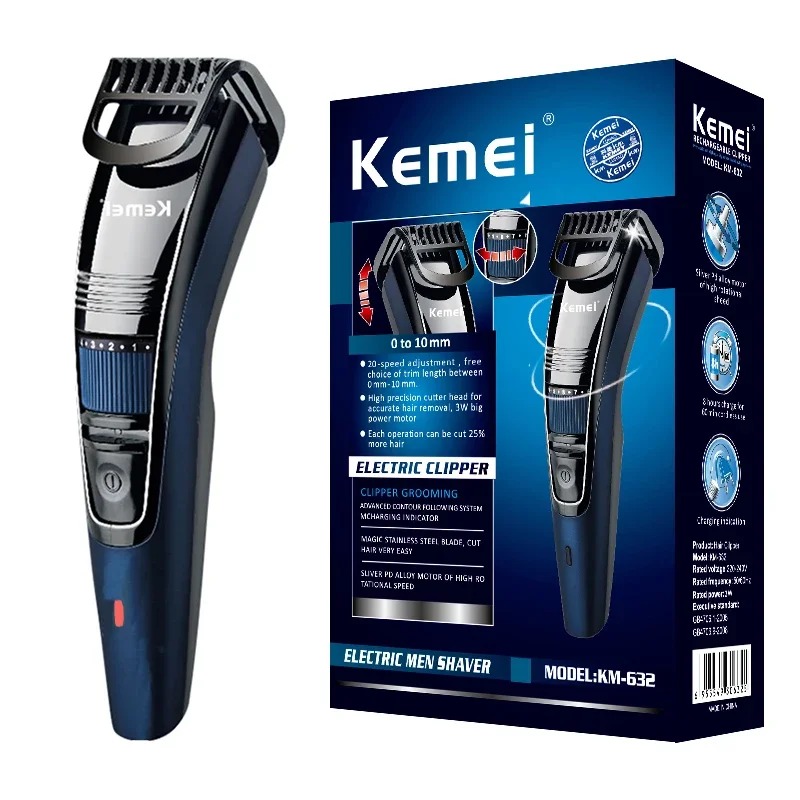 Kemei 632 0.5-10mm Adjustable  - Men'S Face Grooming ulasan dan harga