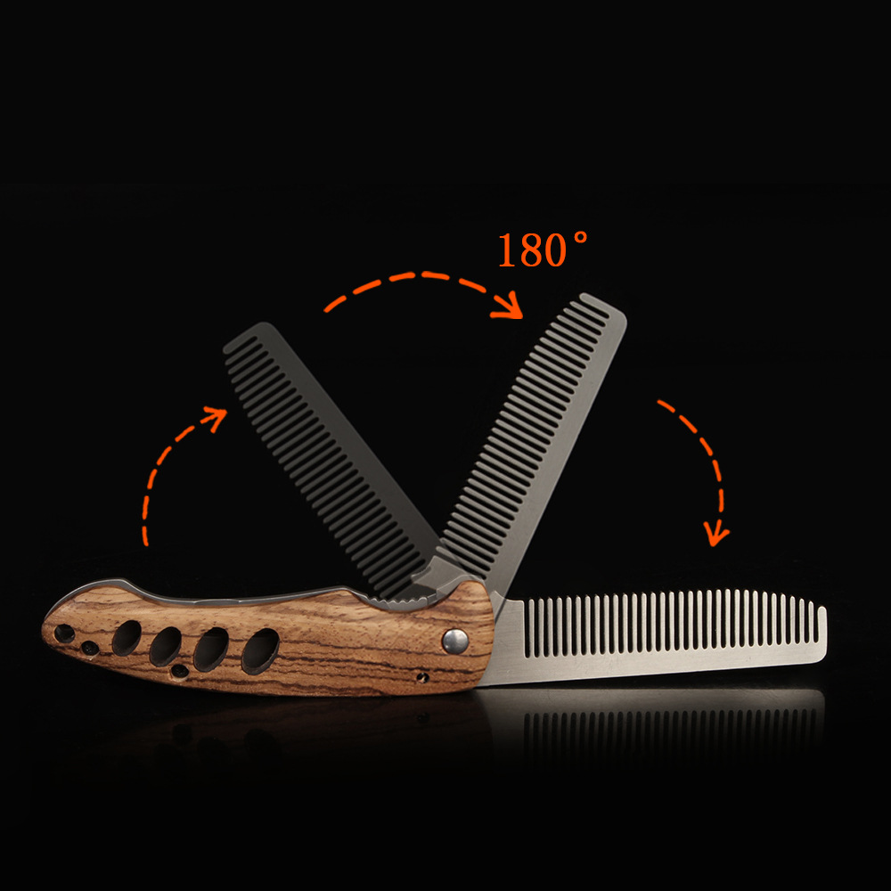 Solid Wood & Metal Folding Bea - Men'S Grooming Product ulasan dan harga