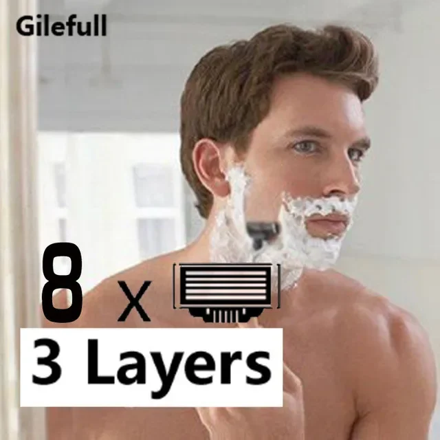 8pcs/Pack Men's Face Shaving R - Men'S Face Grooming ulasan dan harga
