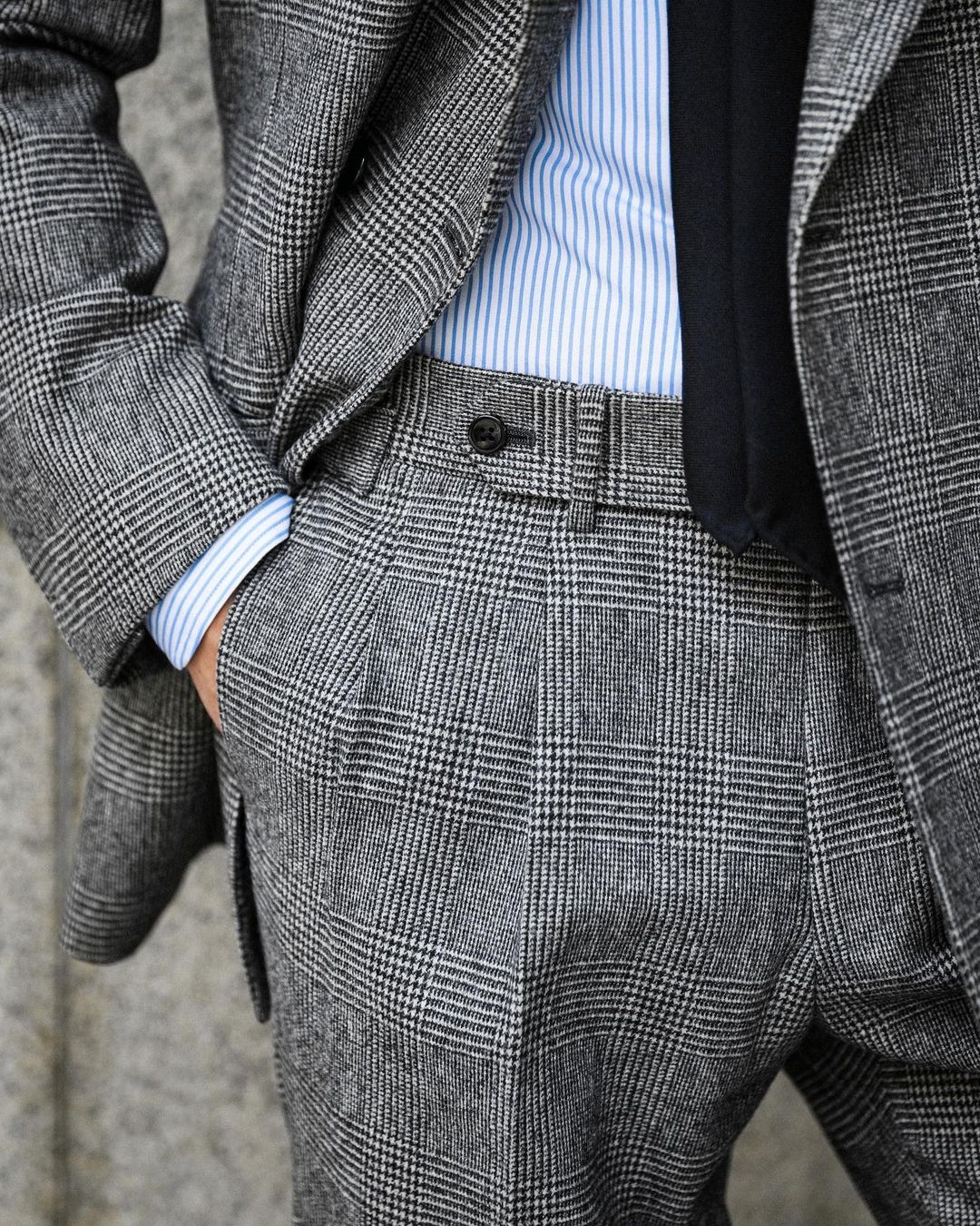 Business Plaid Men Suit 2 Piec - Men Grooming Outfit ulasan dan harga