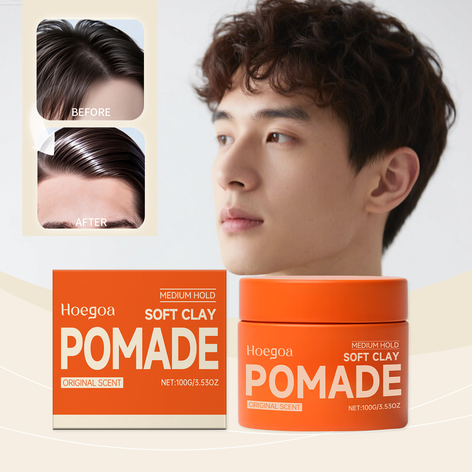 Original Hair Wax Long-Lasting - Pomade Hair Clay ulasan dan harga