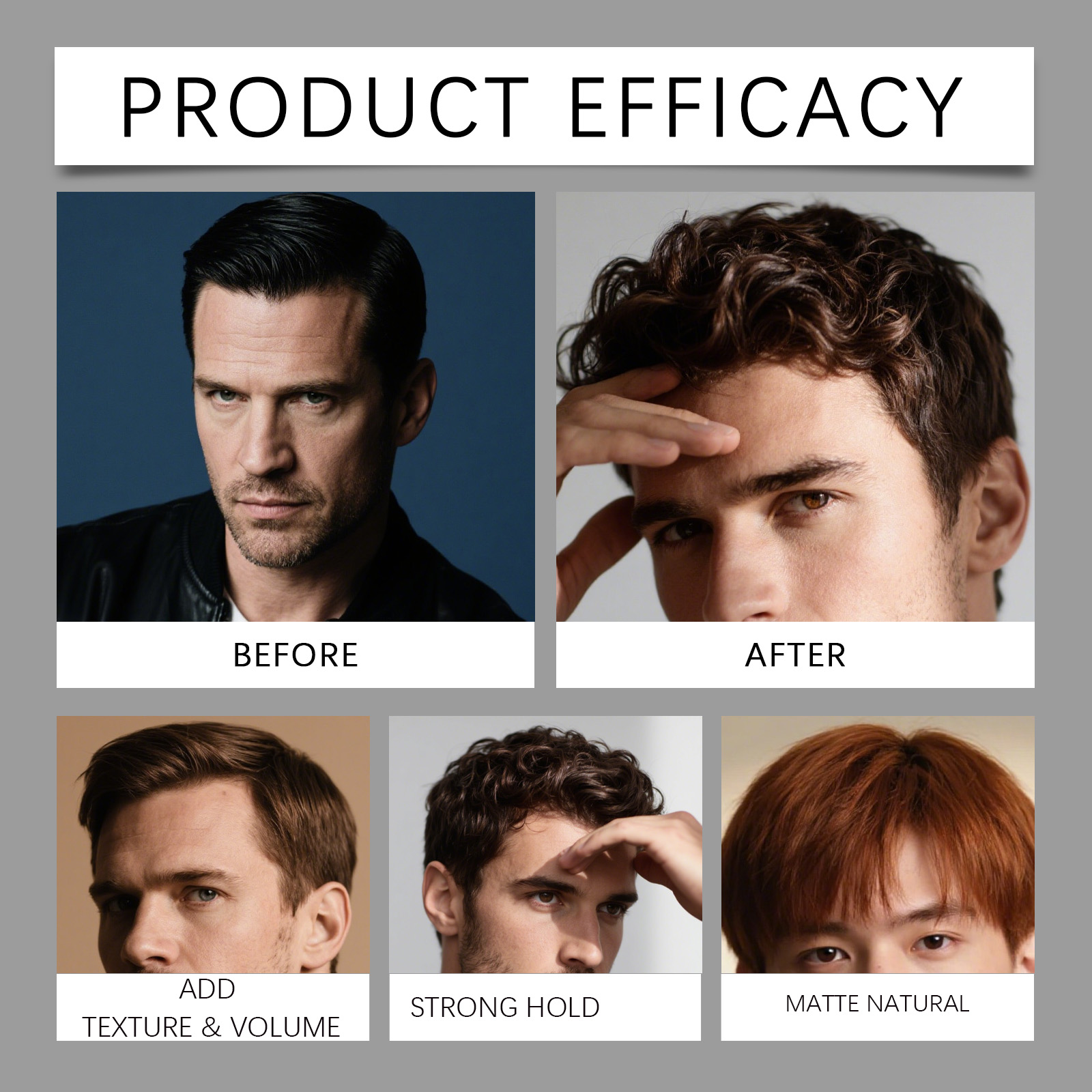 Men Matte Shaped Clay Hair Sty - Pomade Hair Clay ulasan dan harga