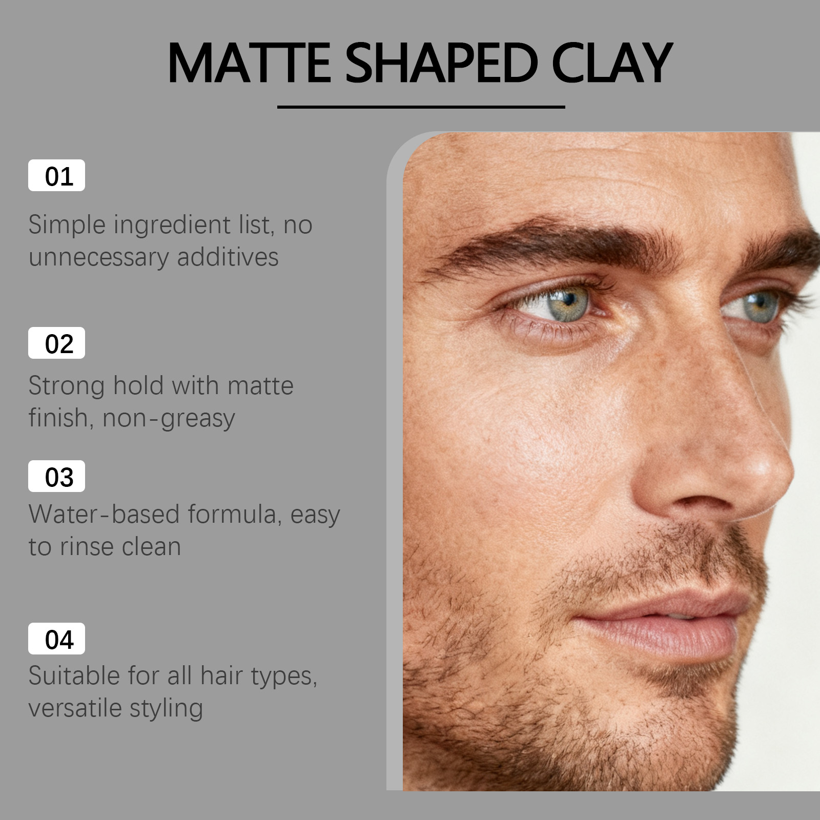 Men Matte Shaped Clay Hair Sty - Pomade Hair Clay ulasan dan harga