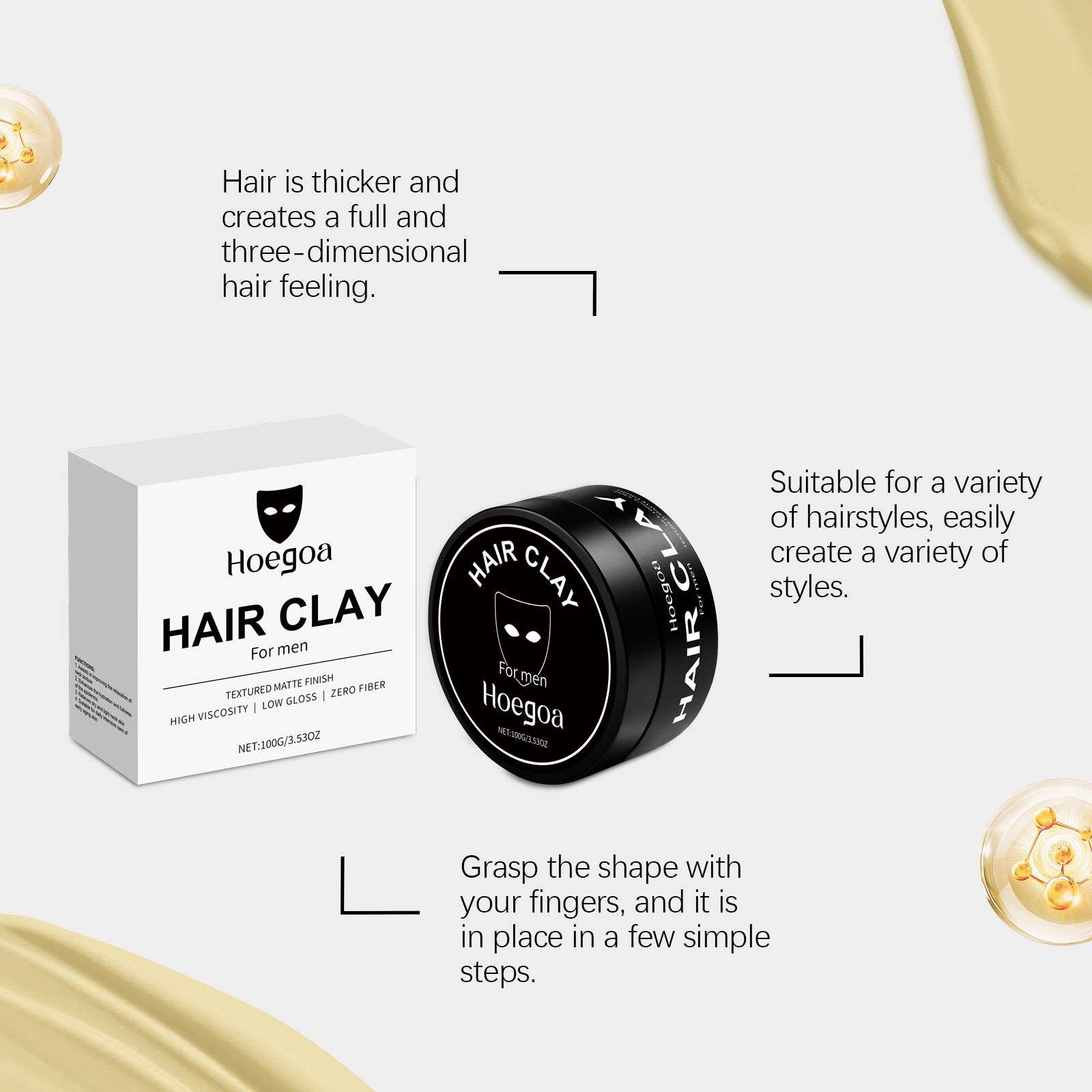 Men's Hair Styling Clay – Crea - Pomade Hair Clay ulasan dan harga